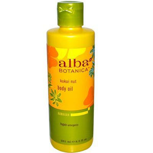 Alba Botanica Kukui Nut Massage Oil (1x8.5 Oz)