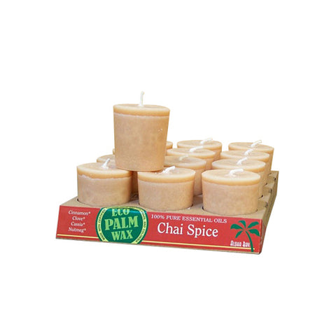 Aloha Bay Candle Votive Essential Oil Chai Spice (12x 2 Oz)