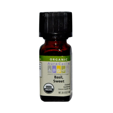 Aura Cacia Organic Basil Sweet (1x0.25 Oz)