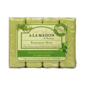 A La Maison Bar Soap Rosemary Mint Value (4 Pack)